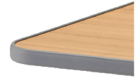 ベッドサイドテーブル PT-7500　小物の落下を防止するソフトエッジ